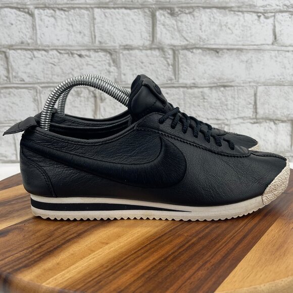 Nike Cortez 72 SL Black Ivory Womens 8.5 Leather Sneakers Shoes 881205-001 - Picture 6 of 13